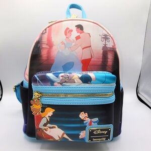 Loungefly Disney Cinderella Princess Scene Mini Backpack New With Tags